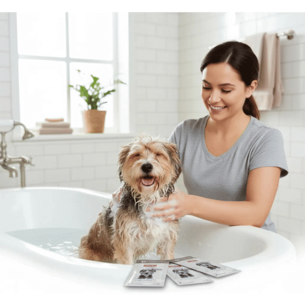 SHAMPOO-DERMAPET-PARA-TODO-TIPO-DE-PELO-SACHET2 Shampoo Dermapet en sachet para todo tipo de pelo. Caja de 20 unidades de 30 ml