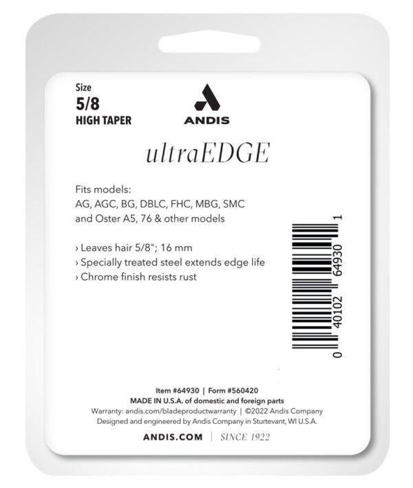 Cuchilla Andis Ultraedge® 5/8Ht 16 Mm Profesional