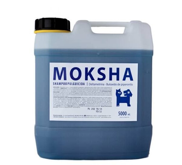 moksha pulguicida 5L Shampoo Moksha Pulguicida 5000cc